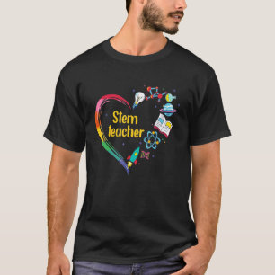 Heart STEM Teacher Appreciation school T-Shirt