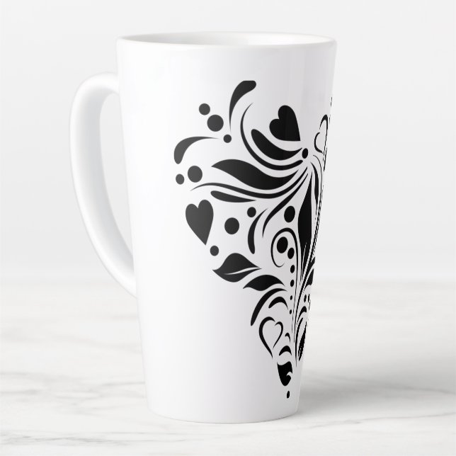 heart-stencil-cutting-file-romance latte mug (Left Angle)