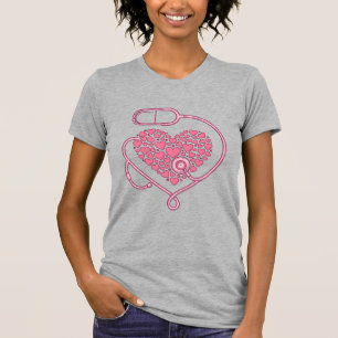Heart Stethoscope Medical Love Vector Shirt Design
