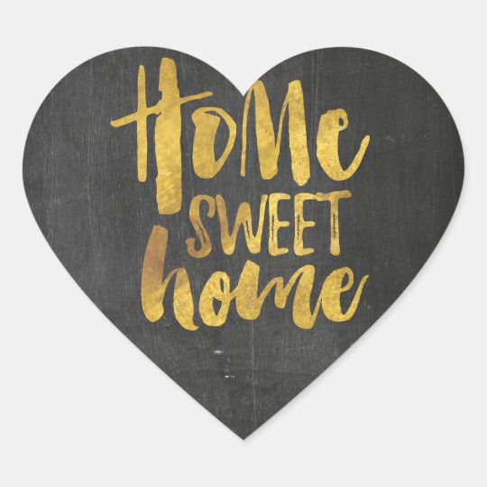 heart Sticker, home sweet home, chalkboard Heart Sticker