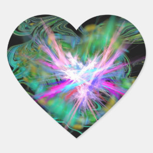 Heart sticker positive energy