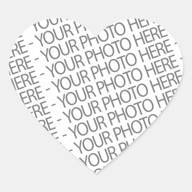 Heart Sticker, Your Photo Here Sticker (Front)