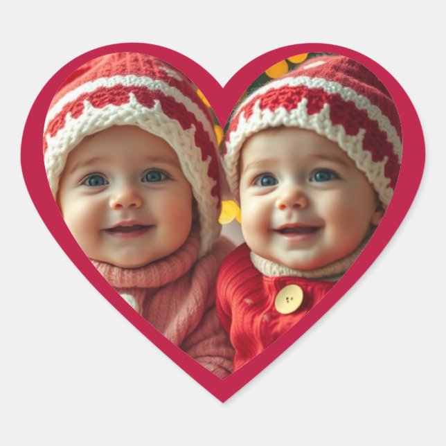 Heart Stickers | Add Your Photo (Front)