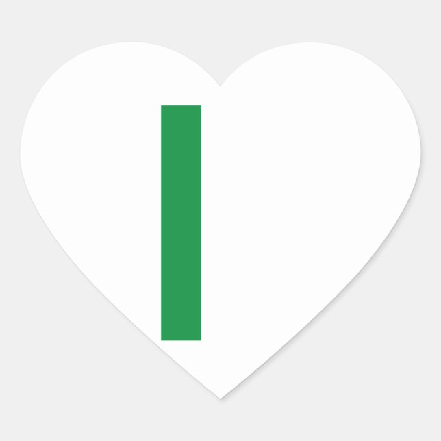Heart Stickers Flag of Italy Italian il Tricolore (Front)