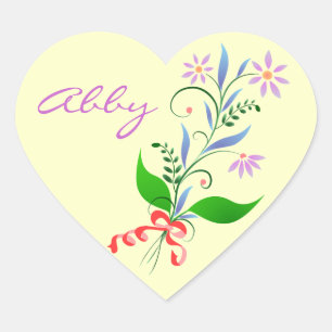 Heart Stickers for Abby