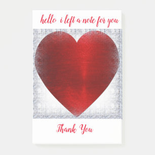 HEART STICKY NOTES