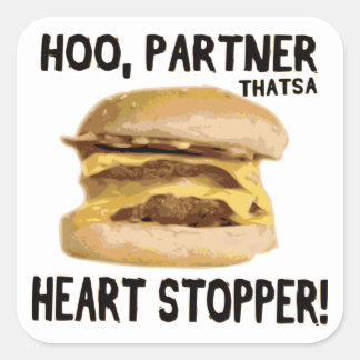 Heart Stopper Square Sticker