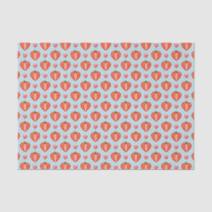 Heart Strawberries with Polka Dots And Hearts Tissue Paper