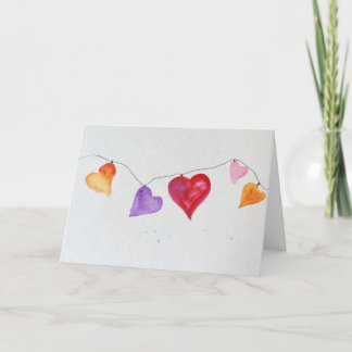 Heart Strings Folded Greeting Card