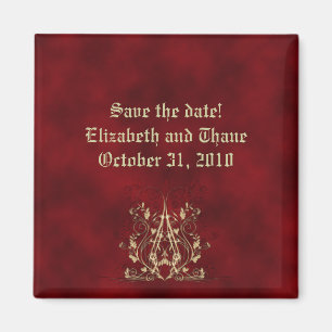 Heart Strings Gothic Save the Date Magnet