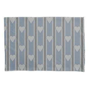 Heart Striped Pillowcase
