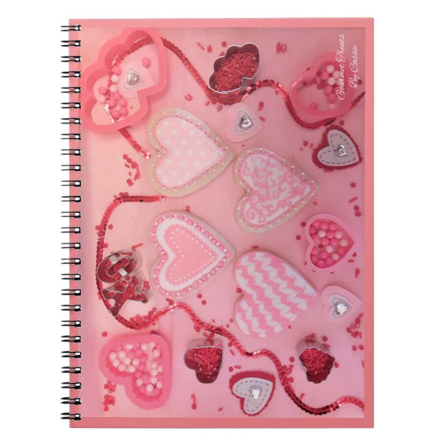 Heart Sugar Cookies by Gourmet Treats By Cassie Notebook (Front)