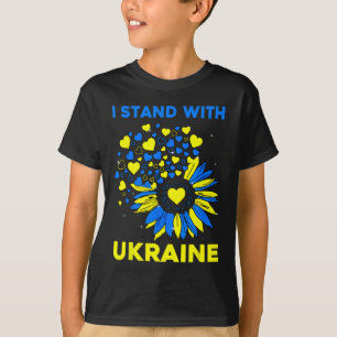 Heart Sunflower I Stand With Ukraine T-Shirt