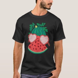 Heart Sunglasses Exotic Fruit Summer Vibes  Waterm T-Shirt