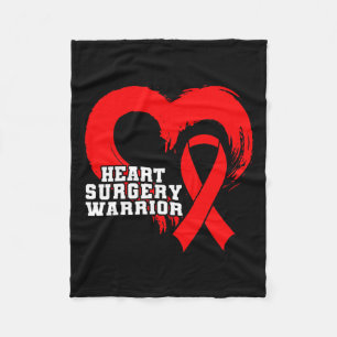 Heart Surgery Byp Awareness Heart Heart Surgery Fleece Blanket