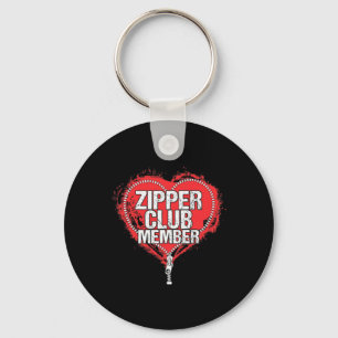 Heart Surgery Humour Funny Zipper Club Member  Keychain