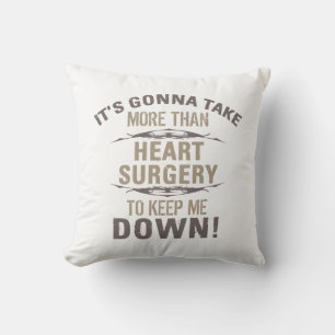 Heart Surgery Humour Throw Pillow