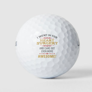 Heart Surgery Recovery Humour Golf Balls