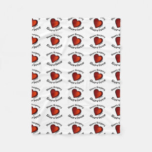 Heart Surgery Survivor Fleece Blanket