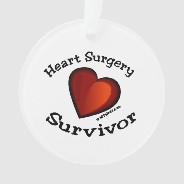 Heart Surgery Survivor Ornament (Front)