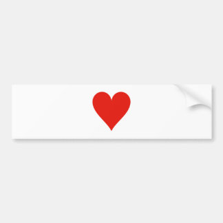 Heart symbol bumper sticker
