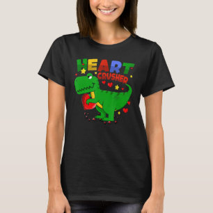 Heart T Rex Crusher Dinosaur Valentines Day Boys K T-Shirt