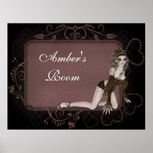 Heart Tag Elf Design - Customizable Fantasy Print