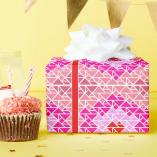 Heart Tangram Pattern  Wrapping Paper