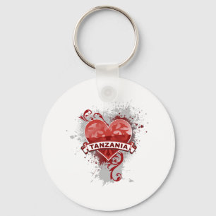 Heart Tanzania Keychain