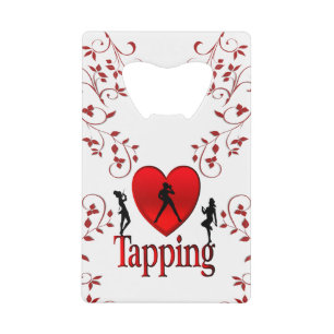  Heart Tapping Dance Design Credit Card Bottle Opener