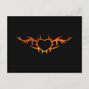 Heart Tattoo Postcard