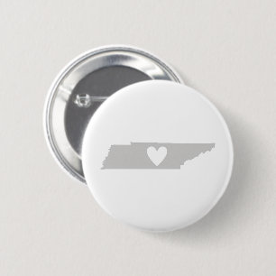 Heart Tennessee state silhouette 2 Inch Round Button