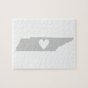 Heart Tennessee state silhouette Jigsaw Puzzle