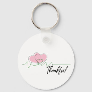 Heart Thankful Keychain