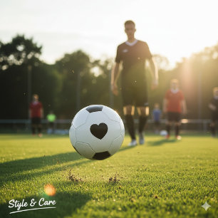 Heart-Themed Soccer Ball for Gift or Play