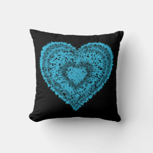 Heart throw pillow