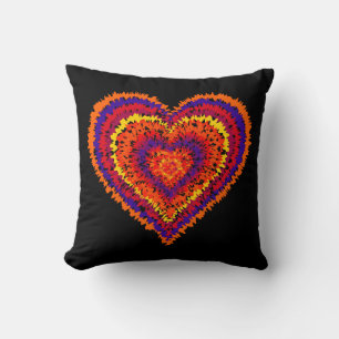 Heart throw pillow