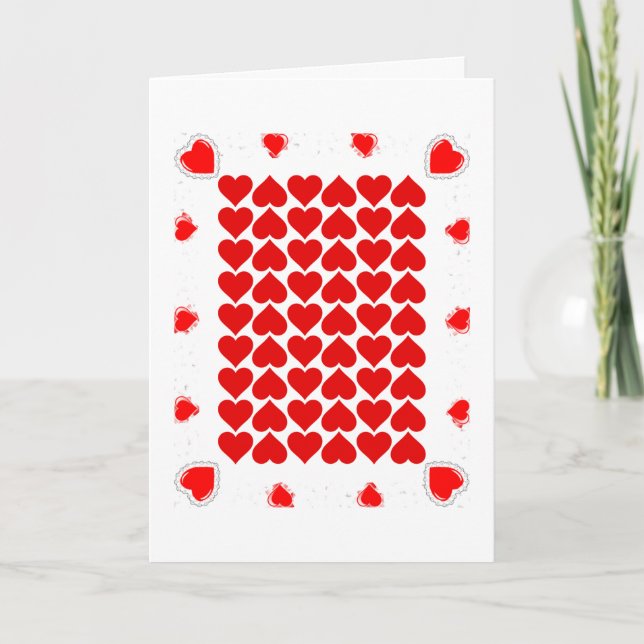 Heart Tiles and Balloons Card (Front)