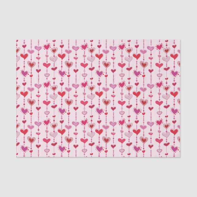 Heart Tiles Tissue Paper (Front)