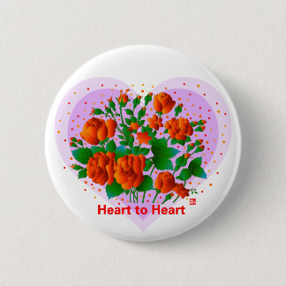 Heart To Heart 2 Inch Round Button