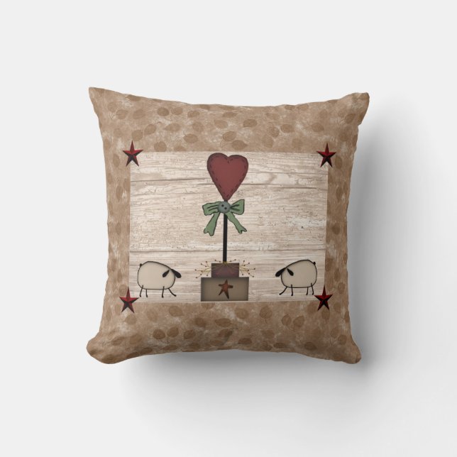 Heart Topiary Pillow (Front)