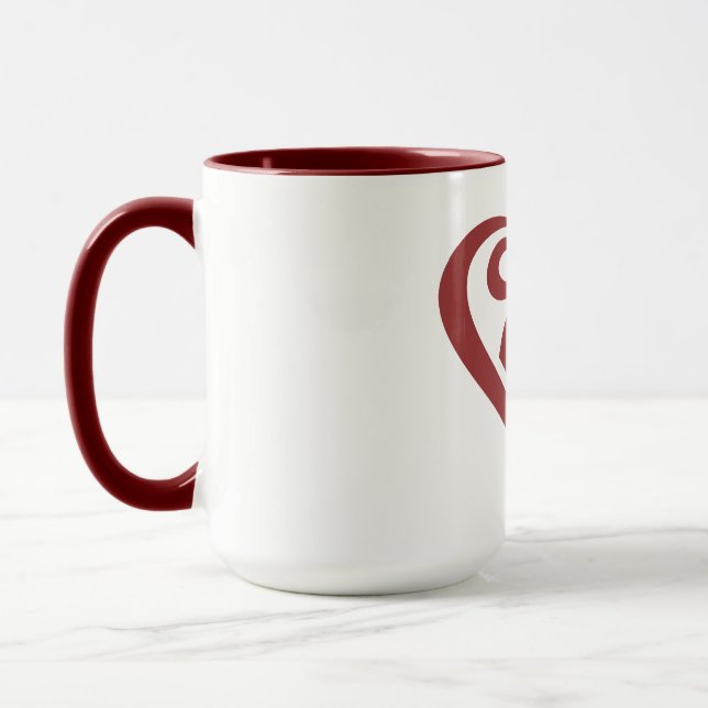 Heart Touching Mugs  (Left)