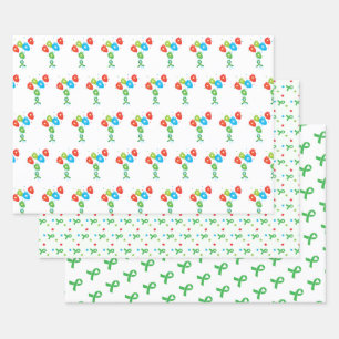 Heart Transplant Colourful  Wrapping Paper Sheet