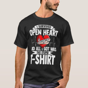 Heart transplant survivor back open heart surgery T-Shirt