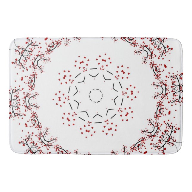 Heart Tree Bath Mat (Front)