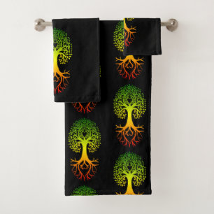 Heart Tree Bath Towel Set