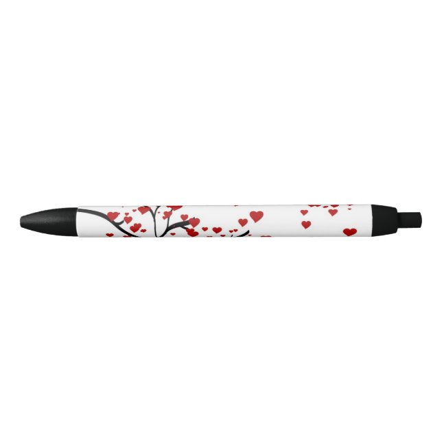 Heart Tree Black Ink Pen (Front)