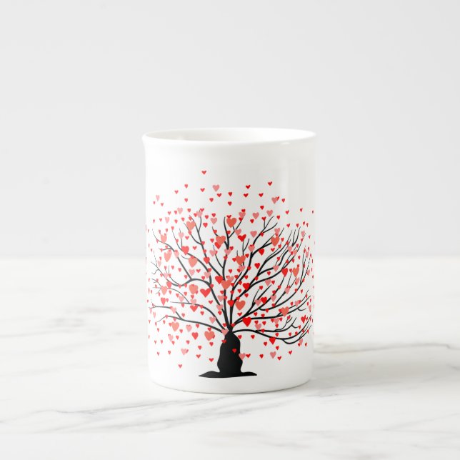Heart Tree  Bone China Mug (Front)