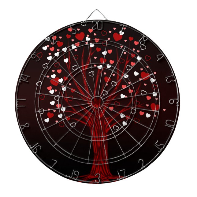Heart Tree  Dartboard (Front)