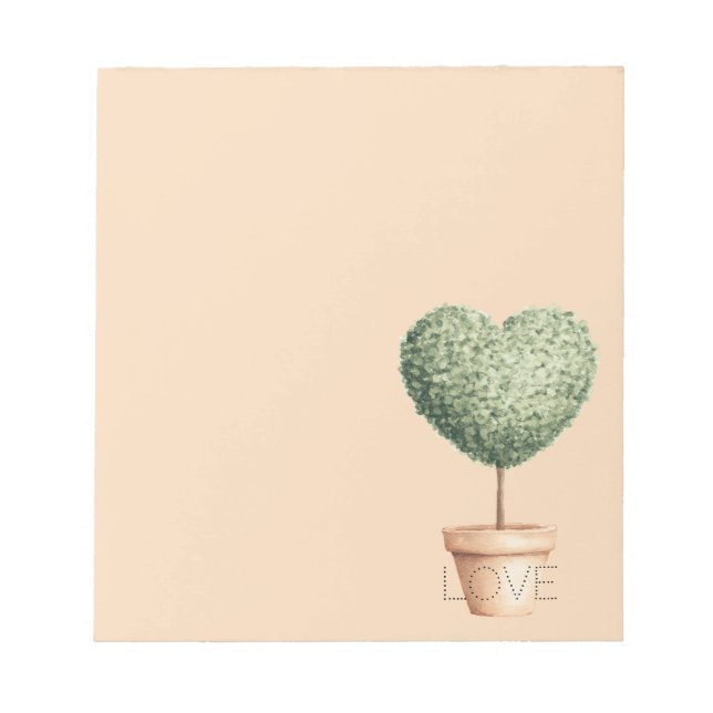 Heart Tree Love Notepad (Front)